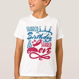 T-shirt Amour partagé d'anniversaire partagé