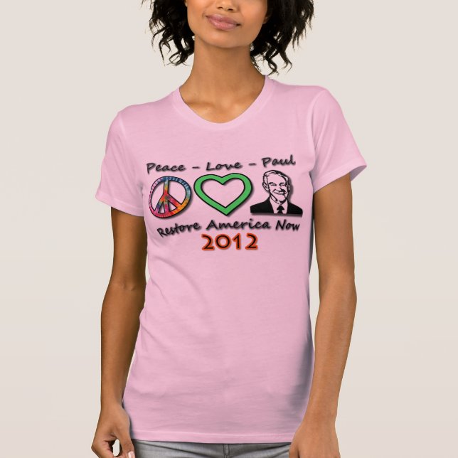 T-shirt Amour Paul de paix (Devant)