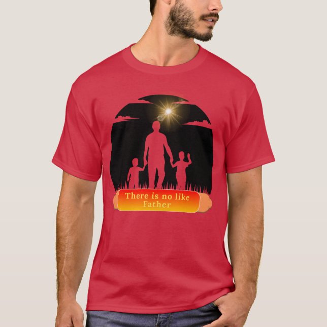 T-shirt amour père rétro (Devant)