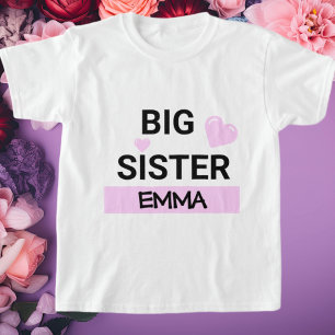 T-shirt Amour personnalisé Big Sister