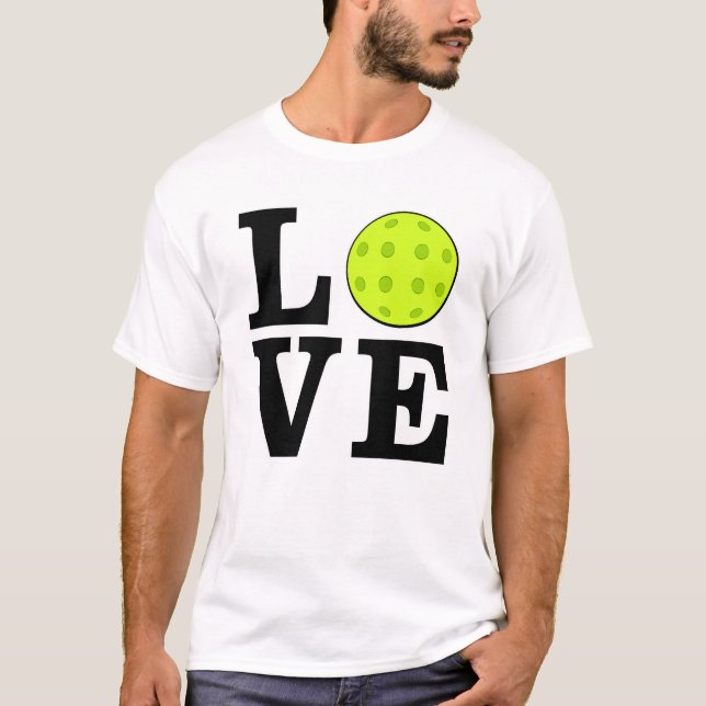 T-shirt Amour Picklebal - Texte Noir (Devant)
