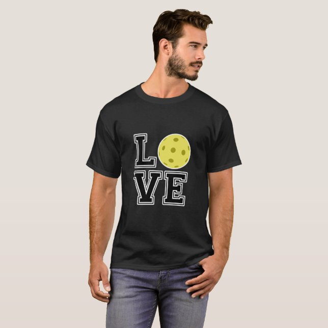 T-shirt Amour Pickleball (Devant entier)