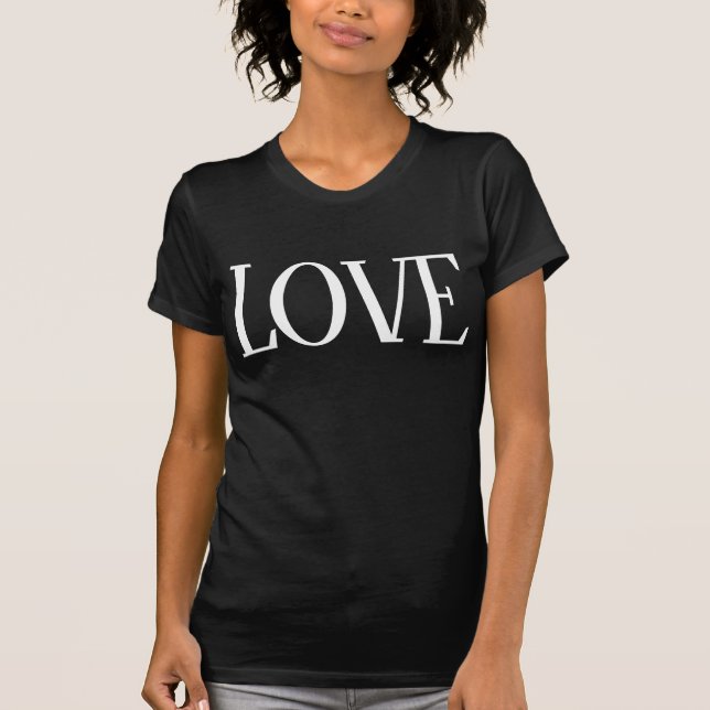 T-shirt Amour, police DIY + couleur (Devant)