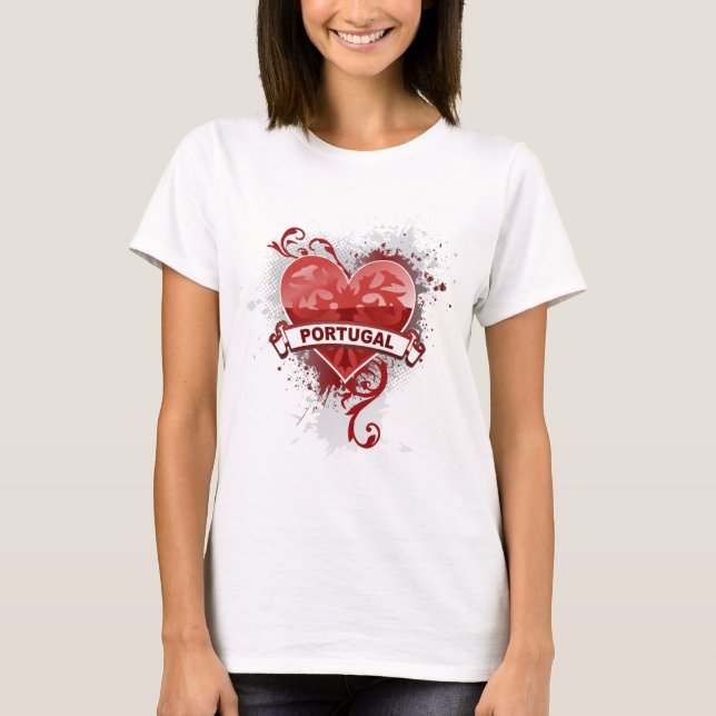 T-shirt Amour Portugal (Devant)