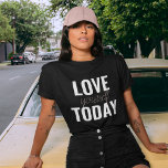 T-shirt Amour Positif Vous-Même Aujourd'Hui Citation Paste<br><div class="desc">Amour Positif Vous-Même Aujourd'Hui Citation Pastel Rose</div>