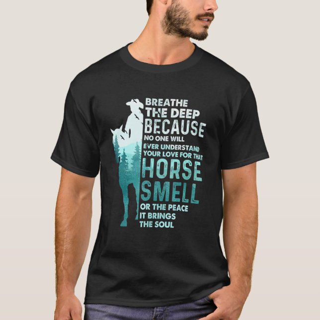 T-shirt Amour pour cette odeur de cheval Équitation à chev (Devant)