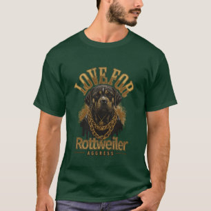 T-shirt Amour pour fille Rottweiler