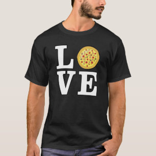 T-shirt Amour pour la pizza - Drôle