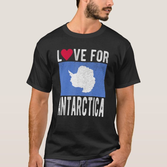 T-shirt Amour pour l'Antarctique (Devant)