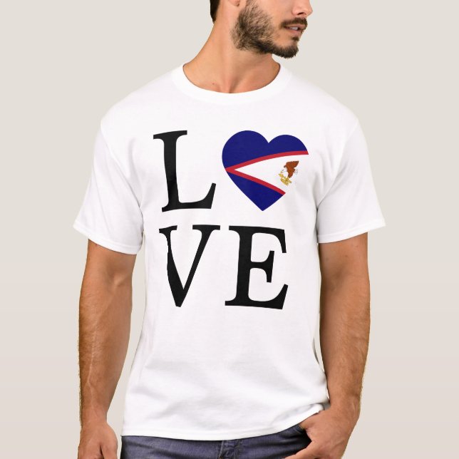 T-shirt Amour pour les Samoa américaines (Devant)