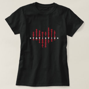 T-shirt Amour pour les statistiques dans mon coeur (couleu