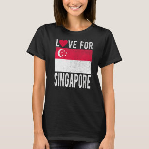 T-shirt Amour pour Singapour Premium