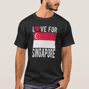 T-shirt Amour pour Singapour Premium