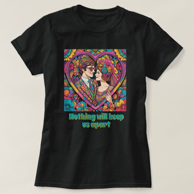 T-SHIRT " AMOUR PSYCHÉDÉLIQUE " (Design devant)