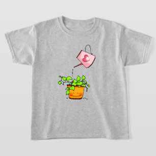 T-shirt Amour qui arrose, plante d'intérieur heureuse