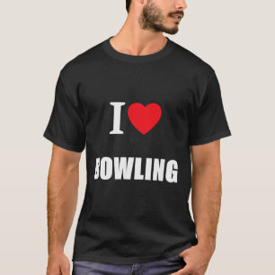 T-shirt Amour Quille Quilleur Couronne Plat Cricket Dix Qu