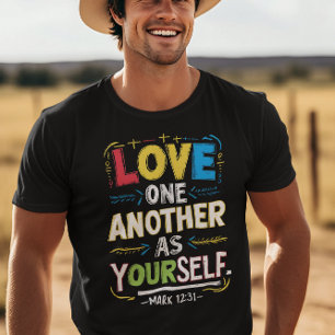 T-shirt Amour radiant : Embrassez les autres comme vous ch