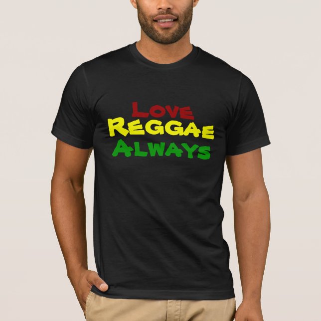 T-shirt Amour, reggae, toujours (Devant)