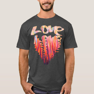 T-shirt Amour résultats lignes nouveauté art motif origina