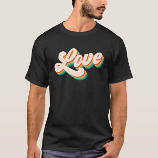 T-shirt Amour Rétro Âme Authentique