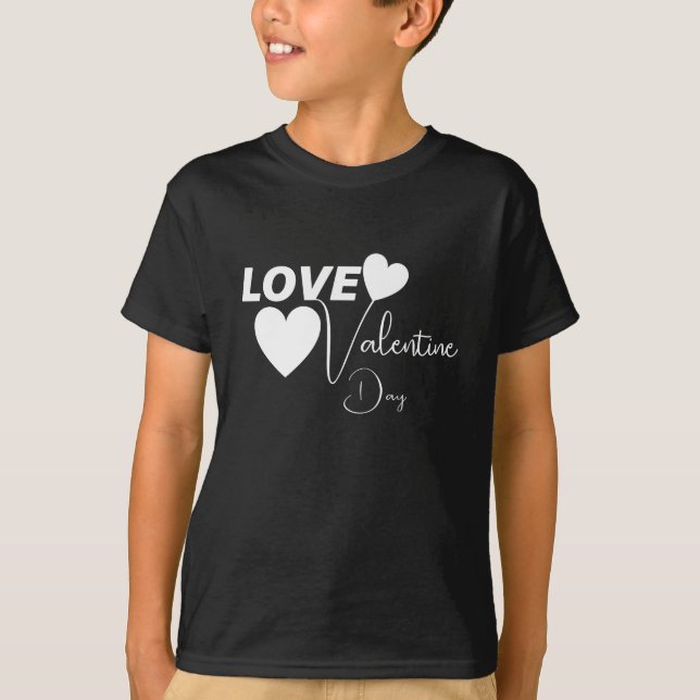 T-shirt Amour romantique Saint Valentin (Devant)