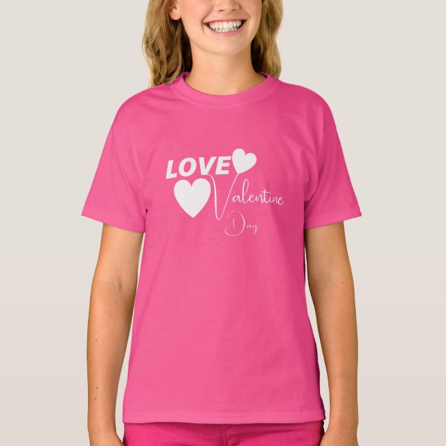 T-shirt Amour romantique Saint Valentin (Devant)