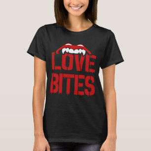T-shirt Amour Rouge Humoristique Mord Vampire Goth Horreur