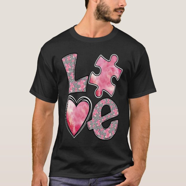 T-shirt AMOUR Saint-Valentin Mois de la sensibilisation à  (Devant)