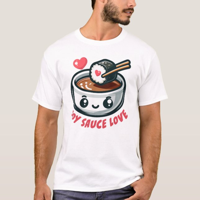 T-shirt amour sauce soja (Devant)