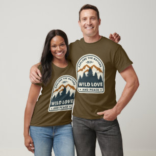 T-shirt Amour sauvage et paix