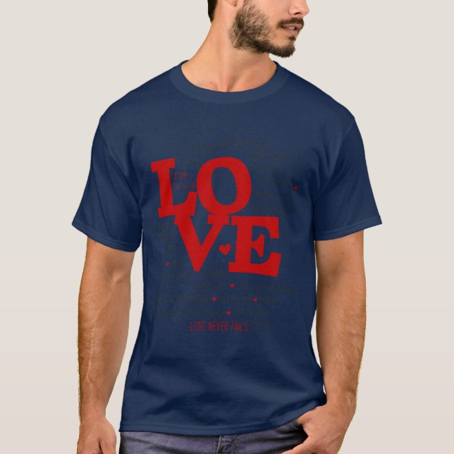 T-shirt Amour selon 1 Corinthiens (Devant)