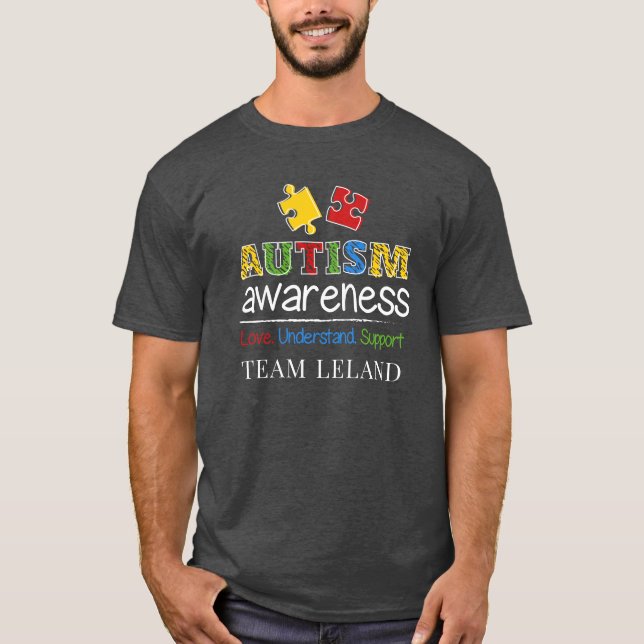 T-shirt Amour sensibilisation sur l'autisme Comprendre le  (Devant)