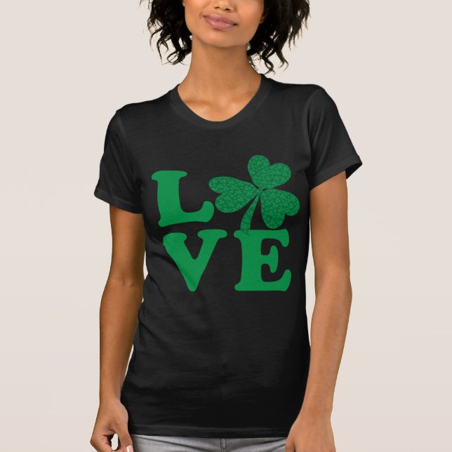 T-shirt AMOUR shamrock (Devant)