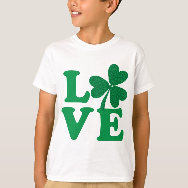 T-shirt AMOUR shamrock (Devant)