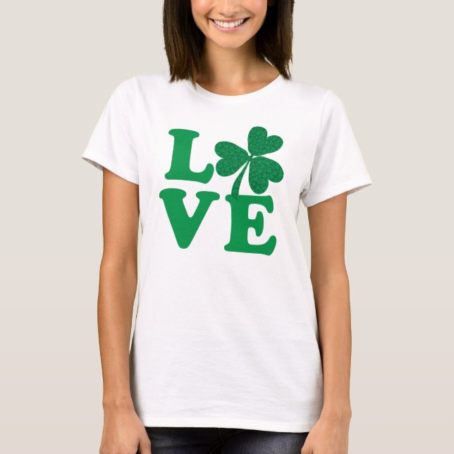 T-shirt Amour shamrock (Devant)