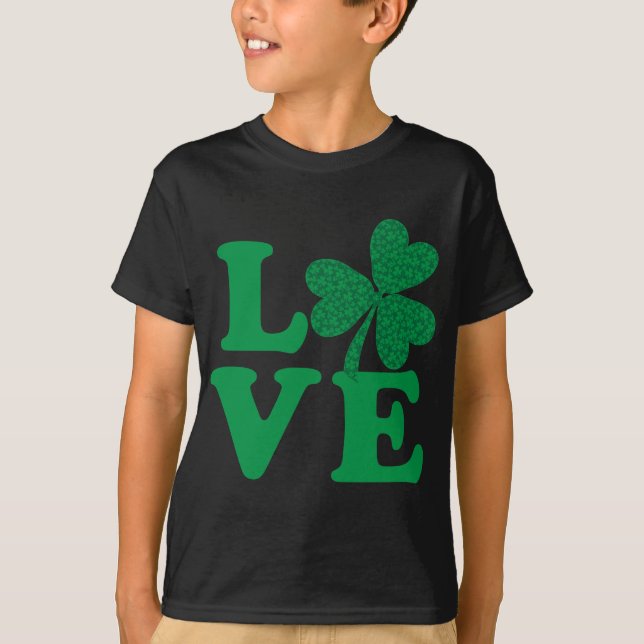 T-shirt AMOUR shamrock (Devant)