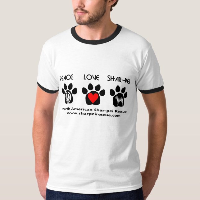 T-shirt Amour Shar-pei de paix (Devant)