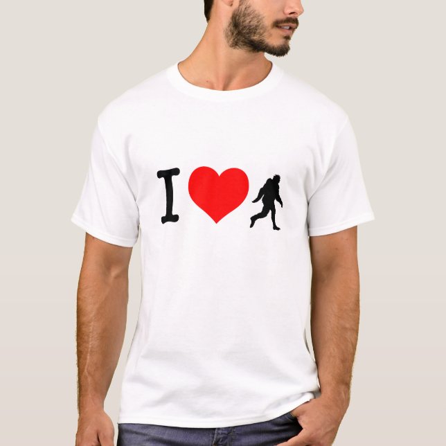 T-shirt Amour Squatchin allant (Devant)