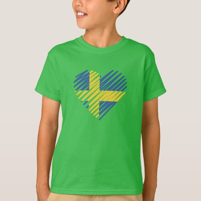 T-shirt amour suède-01-blanc (Devant)