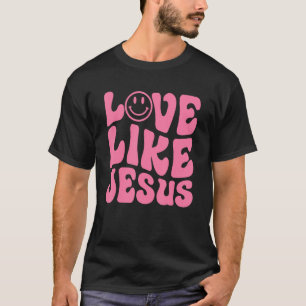 T-shirt Amour super Comme Jésus Religieux Dieu Travail chr
