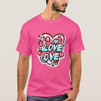 T-shirt amour sur l'ami du design