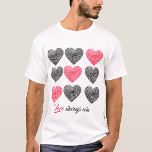 T-shirt amour toujours gagner