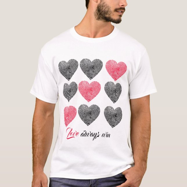 T-shirt amour toujours gagner (Devant)