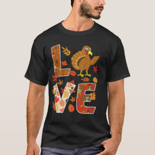T-shirt Amour Turquie Thanksgiving Happy Fall Yall Automne