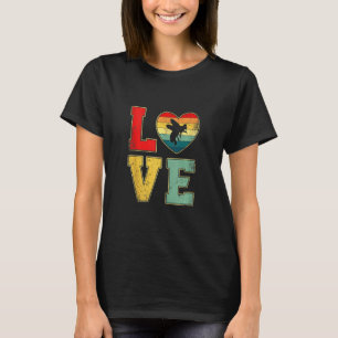 T-shirt Amour Vintage Abeille Rétro Années 70 80 Cœur Anim