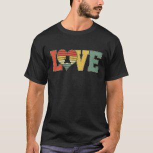 T-shirt Amour vintage Cute Panda Ours Ours Animaux Valenti