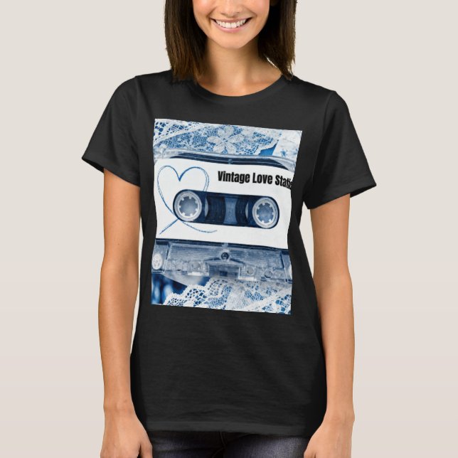 T-shirt Amour Vintage Statique (Devant)