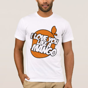 T-shirt Amour vous aimez une pièce en t de mangue