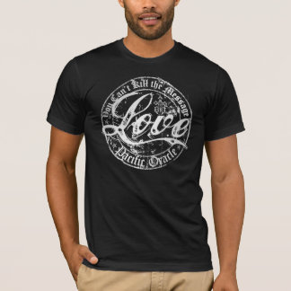 T-shirt Amour - vous ne pouvez pas tuer le message (blanc)