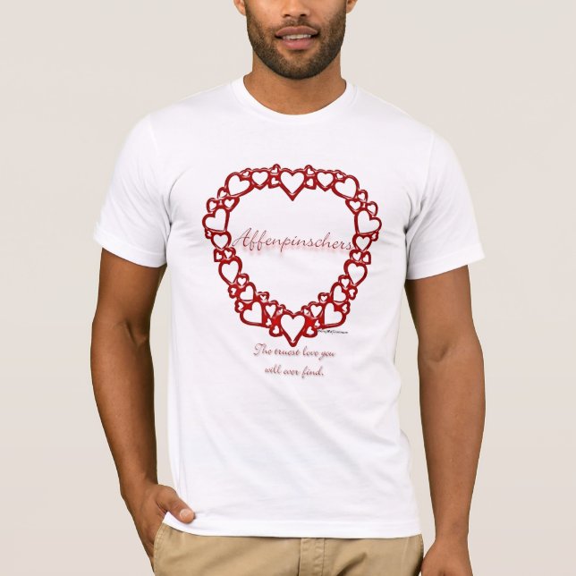 T-shirt Amour Vrai Affenpinscher (Devant)